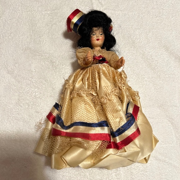 Vintage Doll with Dress and hat. - Picture 1 of 3